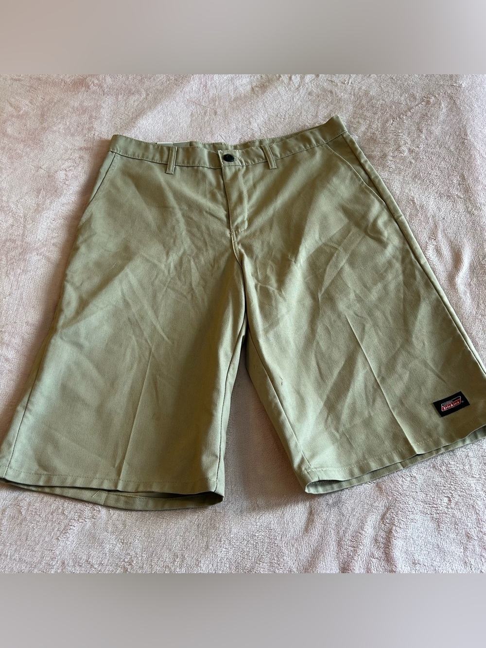 Dickies Essential Work Shorts khaki relaxed fit moisture wicking size 32